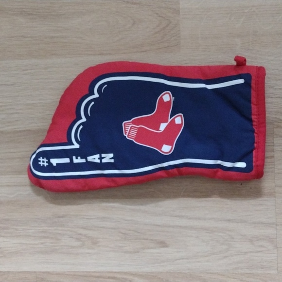 Boston Red Sox Oven Barbecue Mitt No 1 Fan Genuine Merchandise New - Picture 2 of 4